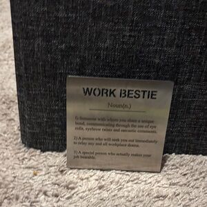 Metal Work Bestie Plaque